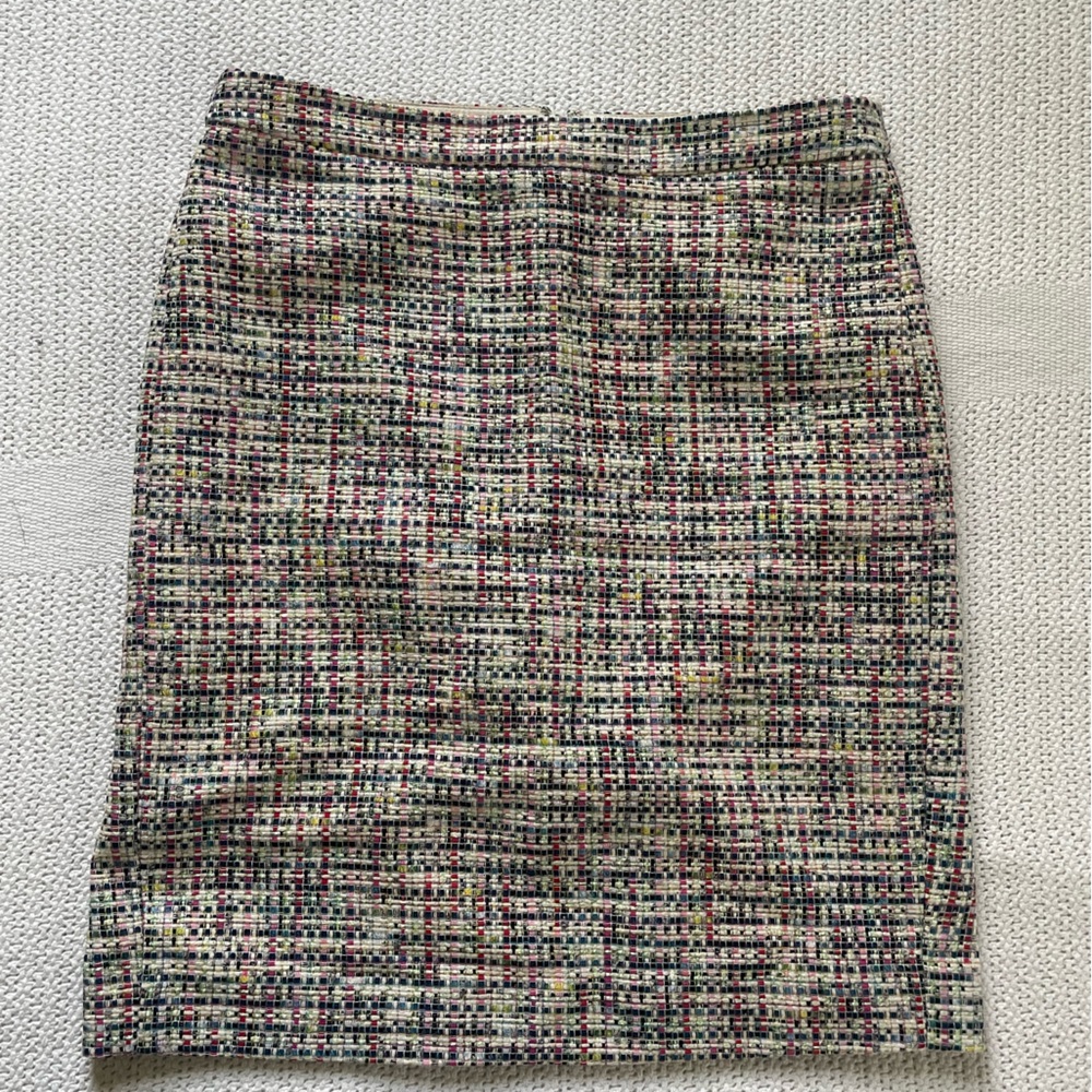 JCrew multi colored pencil skirt